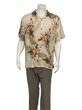 Tommy Bahama Men’s Everglade Oasis Silk Camp Shirt